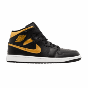 Jordan 1 Mid Black Metallic Gold