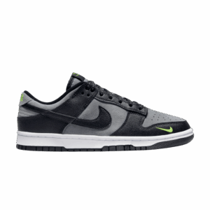 Nike Dunk Low Black Cool Grey Volt Mini Swoosh