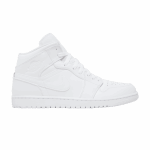 Jordan 1 Mid Triple White