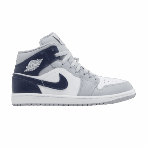 Jordan 1 Mid Wolf Grey Midnight Navy
