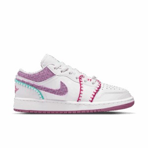Jordan 1 Low White Light Bordeaux (GS)