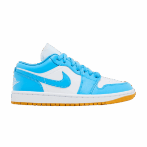 Jordan 1 Low White Gum Light Brown Dark Powder Blue (Women's)