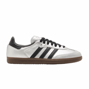 adidas Samba OG Silver Metallic Black Gum (Women's)