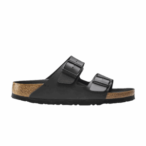 Birkenstock Arizona Birko Flor Black Black Foot Bed