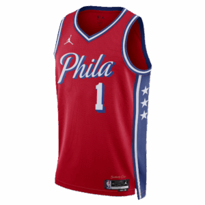 Nike Harden Philadelphia 76ers NBA Statement Jersey Red