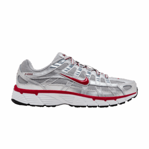 Nike P-6000 Metallic Silver Gym Red