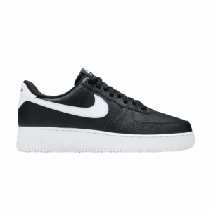 Nike Air Force 1 Low '07 Black White Pebbled Leather